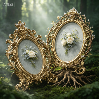 Retro Gold Oval Resin Photo Fr - Resin Art Wedding Gift ulasan dan harga