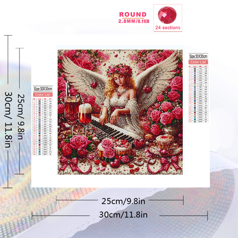 Momoart Diamond Mosaic Girl Po - Resin Art Rose ulasan dan harga
