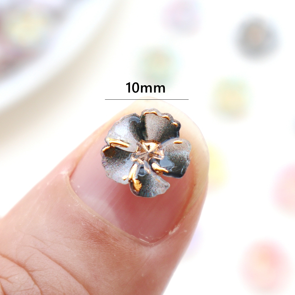 30pcs Mini Resin Flower Caboch - Resin Art Phone Case ulasan dan harga