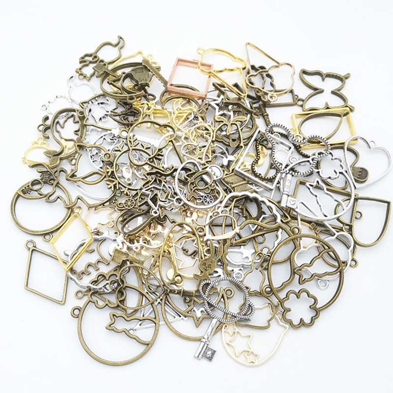 50g 100g DIY Mixed Charms Pend - Resin Art Frame ulasan dan harga