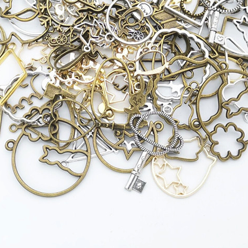 50g 100g DIY Mixed Charms Pend - Resin Art Frame ulasan dan harga