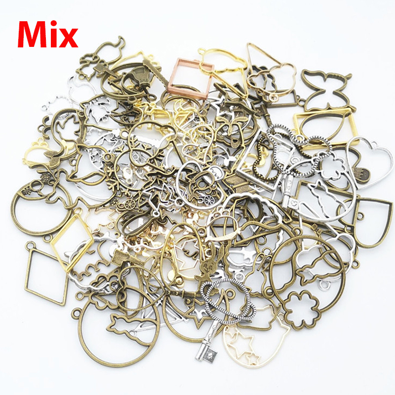 50g 100g DIY Mixed Charms Pend - Resin Art Frame ulasan dan harga