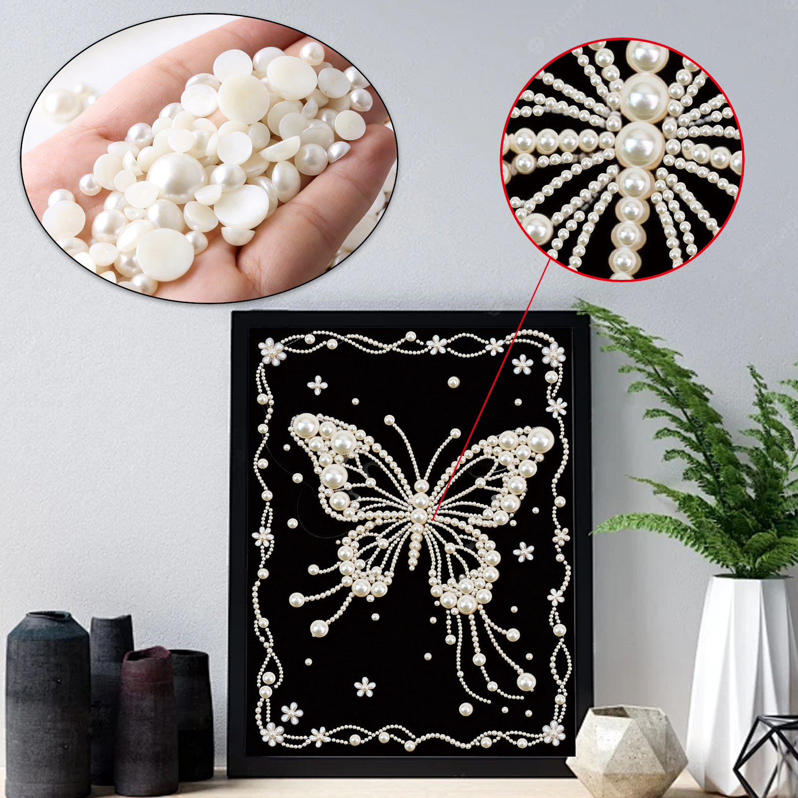 DIY Pearl Painting Art Kits fo - Resin Art Frame ulasan dan harga