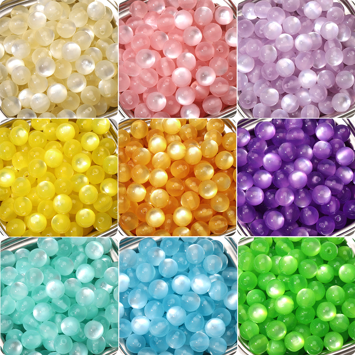 30/60pcs 10mm Colorful Resin C - Resin Art Box ulasan dan harga