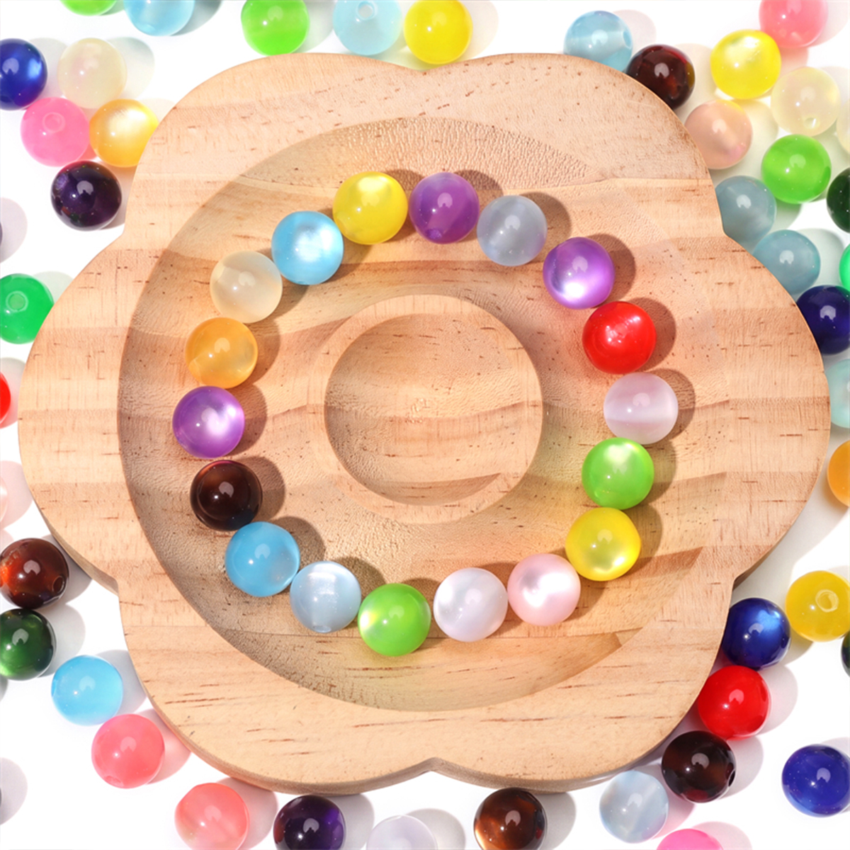 30/60pcs 10mm Colorful Resin C - Resin Art Box ulasan dan harga