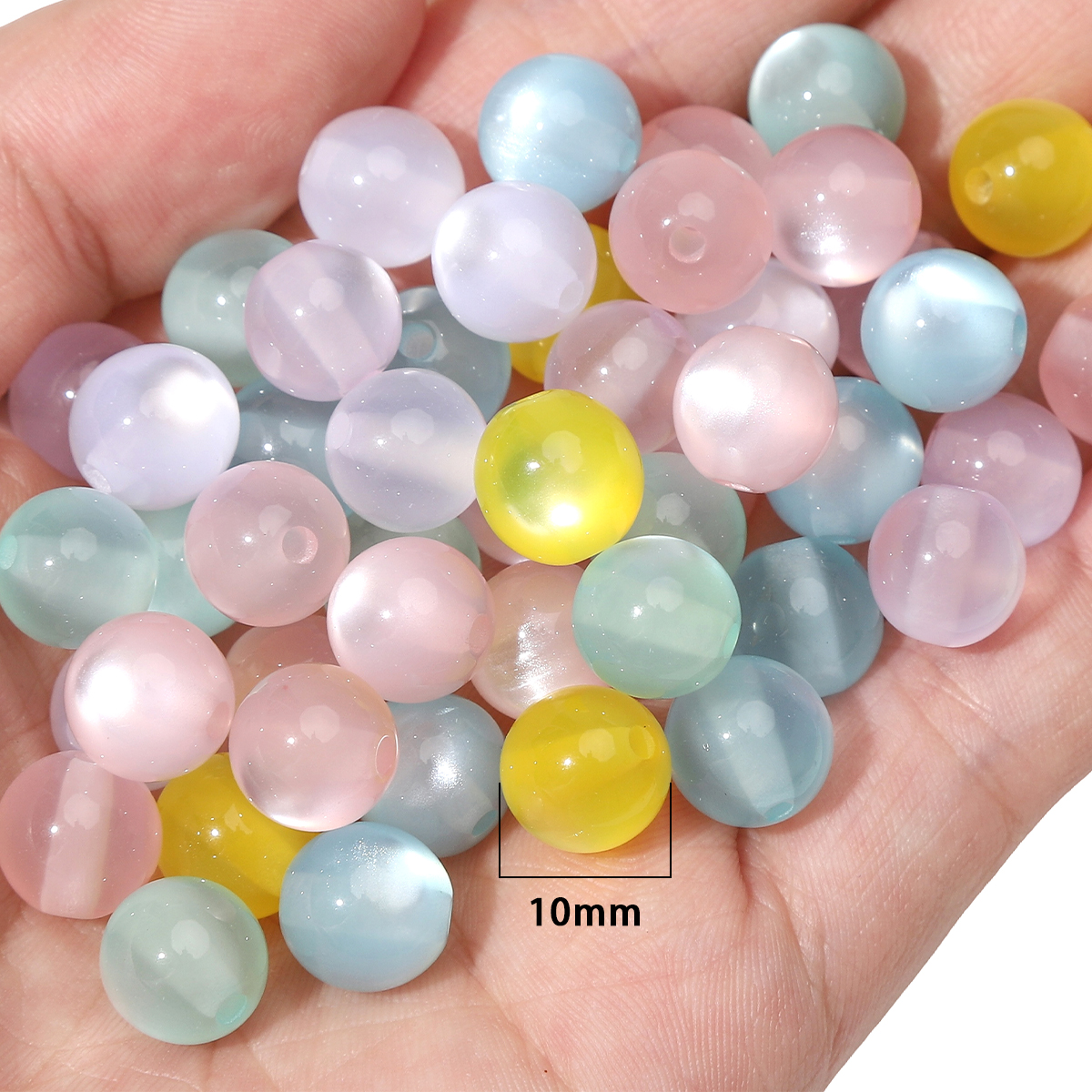 30/60pcs 10mm Colorful Resin C - Resin Art Box ulasan dan harga