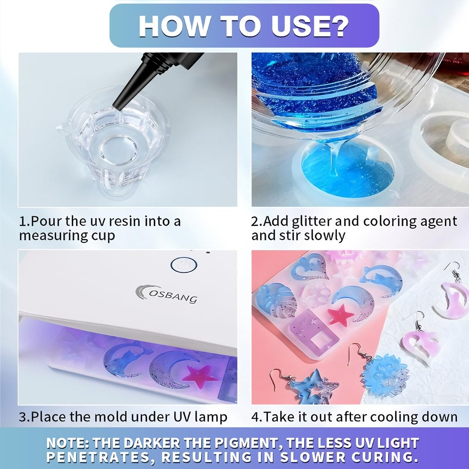 UV Resin Kit with Light,Hard T - Resin Art Uv Light ulasan dan harga