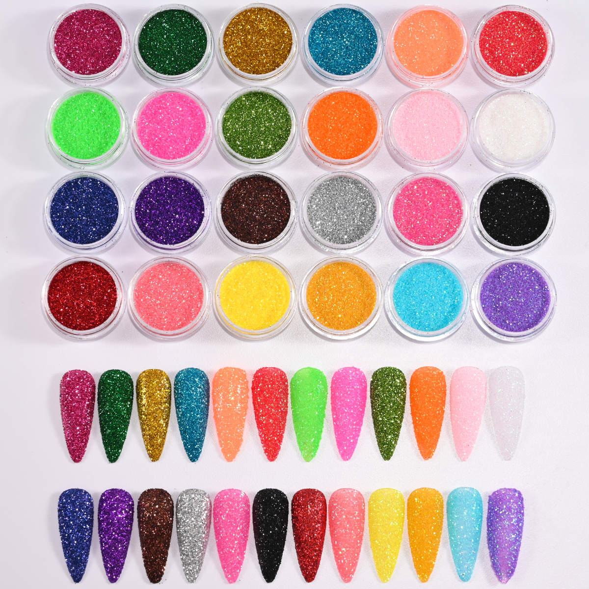 24Colors/Set Holographic Nail  - Pearl Powder Resin ulasan dan harga