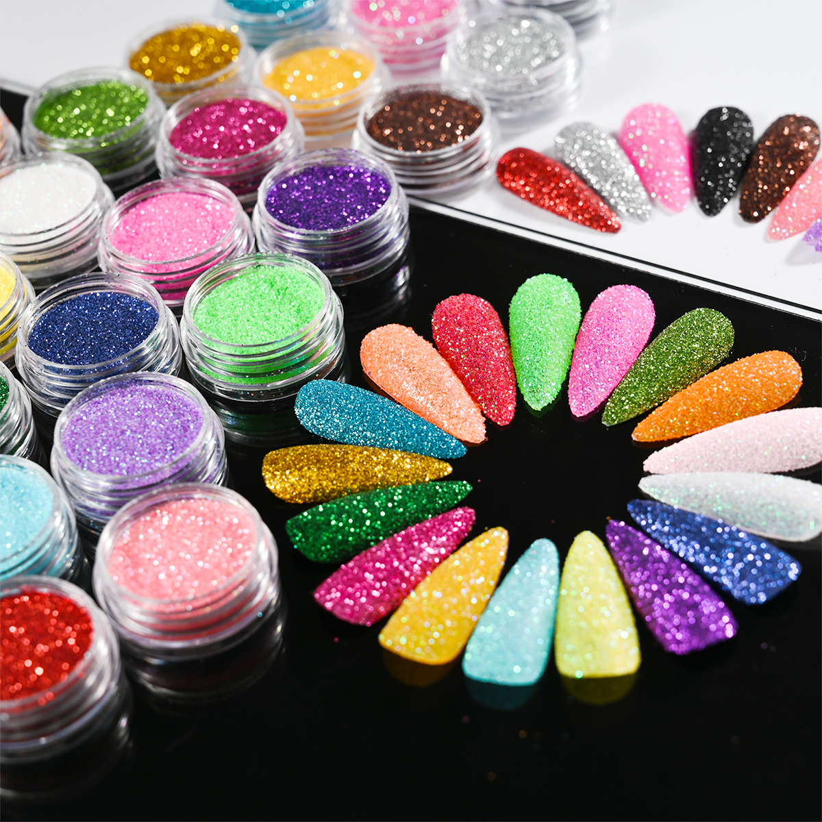 24Colors/Set Holographic Nail  - Pearl Powder Resin ulasan dan harga