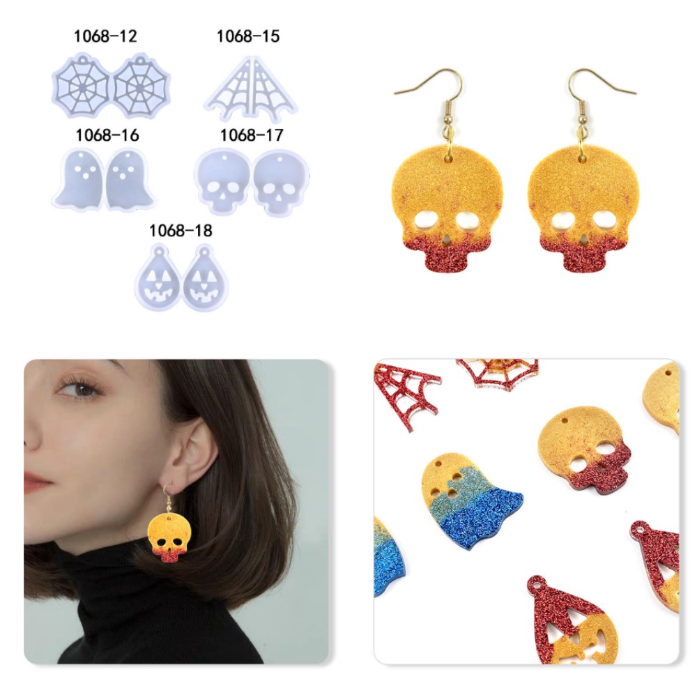 Shiny Cute Ghost Silicone Mold - Resin Art A Keychain ulasan dan harga