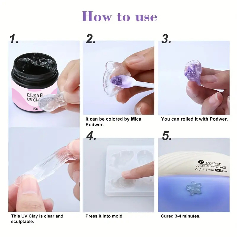 UV Clay Clear Polymer Resin fo - Resin Art Clay ulasan dan harga