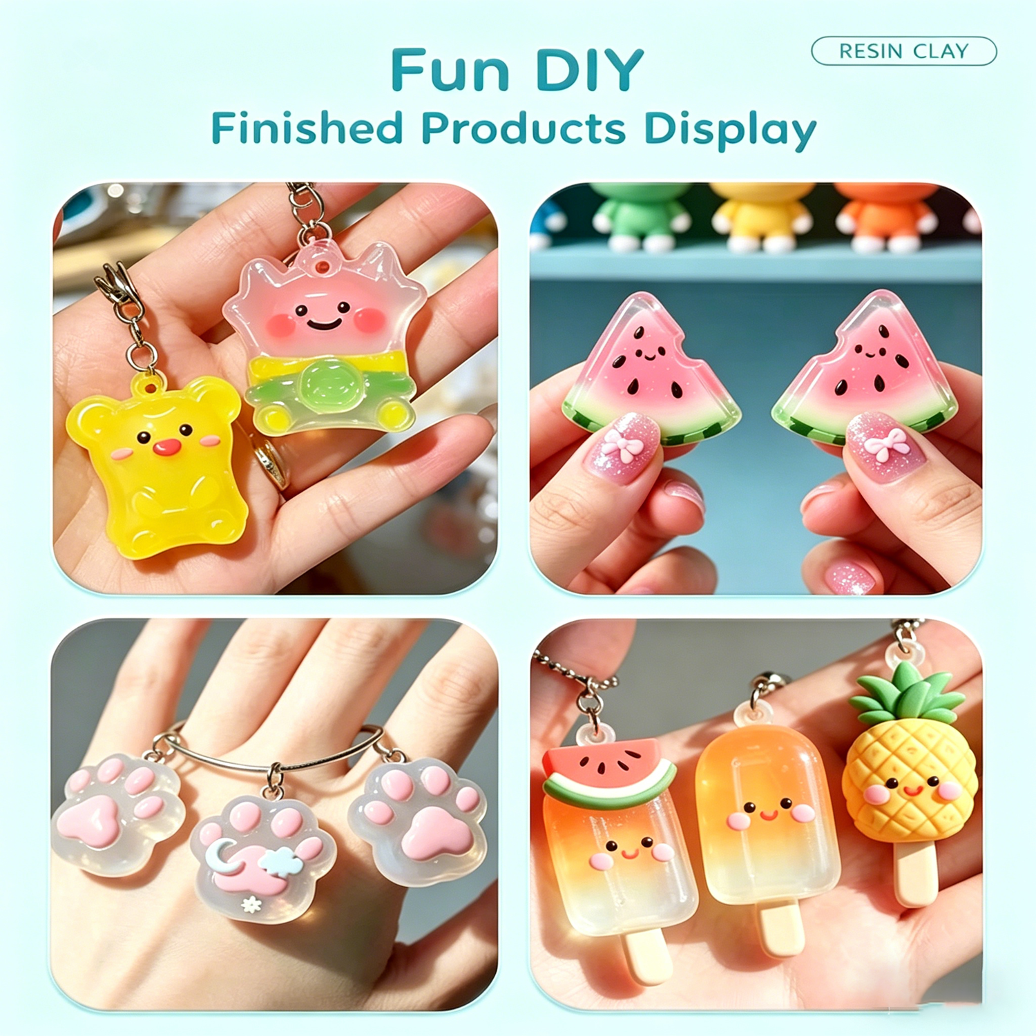 UV Clay Clear Polymer Resin fo - Resin Art Clay ulasan dan harga